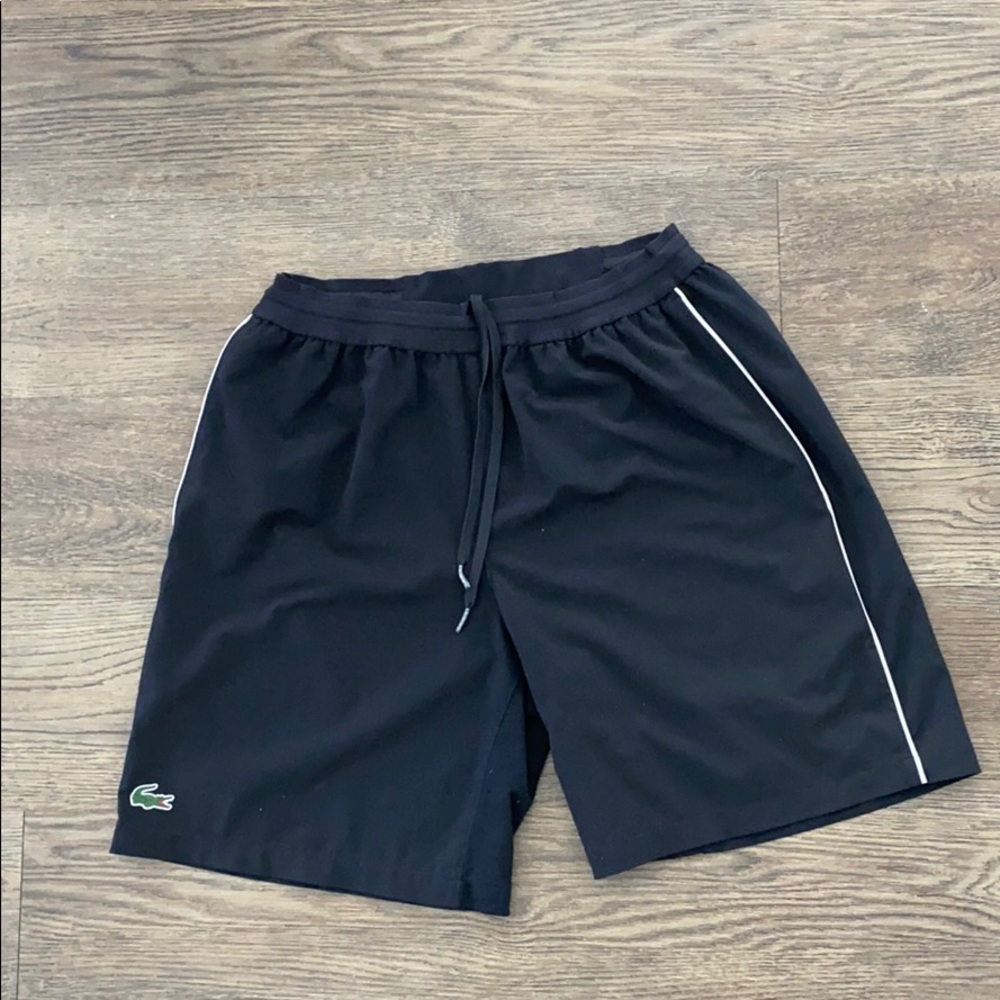 Lacoste Men’s 7” inseam tennis shorts.
